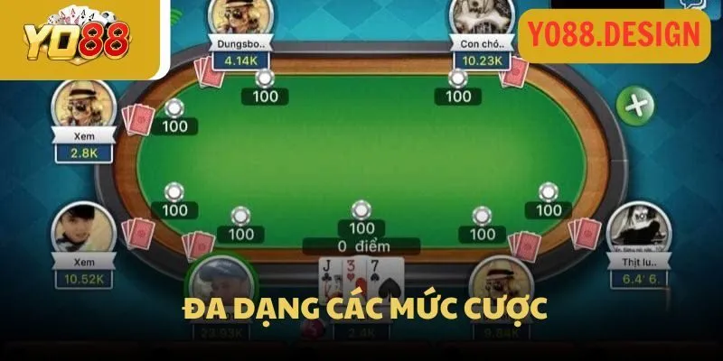 Game Bài Liêng Là Gì? Cách Chơi Và Mẹo Thắng Lớn Cùng YO88 3 Yo88 có đa dạng các mức cược để phù hợp với mọi đối tượng