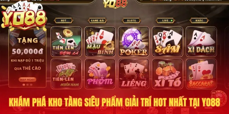 Yo88 4 Kho trò chơi trực tuyến đa dạng tại YO88